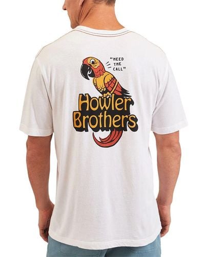 Howler Brothers Cotton T-Shirt - White