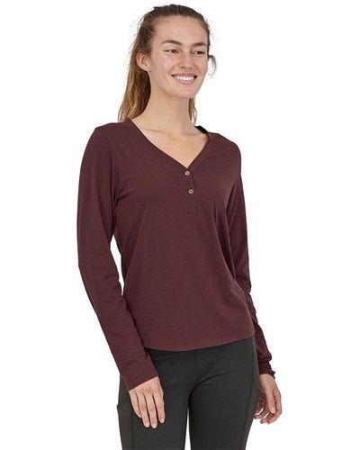 Patagonia Mainstay Henley Top - Red