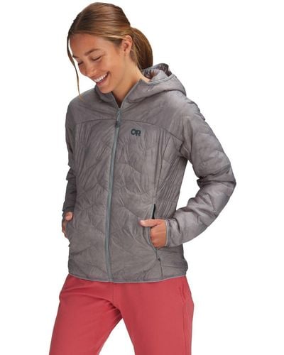 Outdoor Research Superstrand Lt Hooded Jacket - Gray