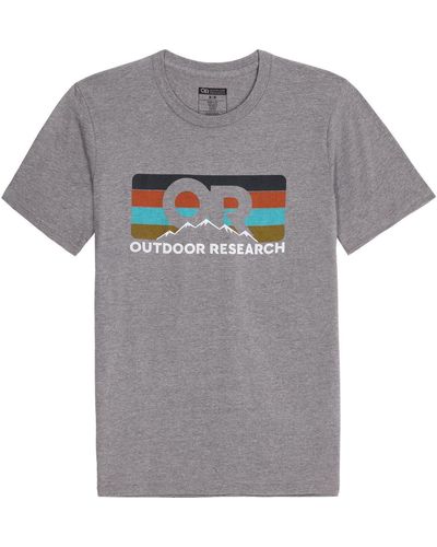 Outdoor Research Advocate Stripe T-Shirt - Gray