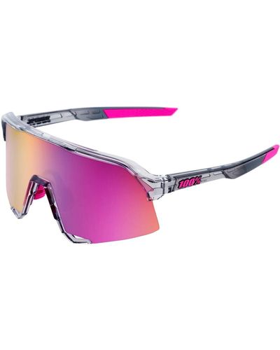 100% S3 Sunglasses Polished Translucent - Pink