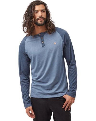 Tentree Classic Long-Sleeve Henley - Blue