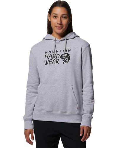 Mountain Hardwear Logo Pullover Hoodie - Gray