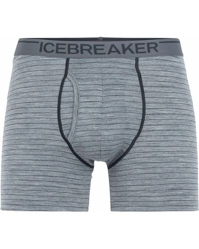 Icebreaker Anatomica Boxer + Fly - Gray