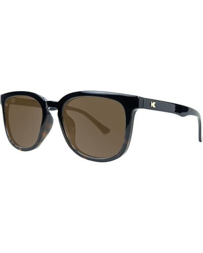 Knockaround Paso Robles Polarized Sunglasses Glossy And Tortoise Shell Fade - Black