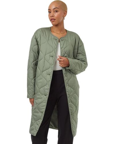 Tentree Quilted Cloud Shell Jacket - Green