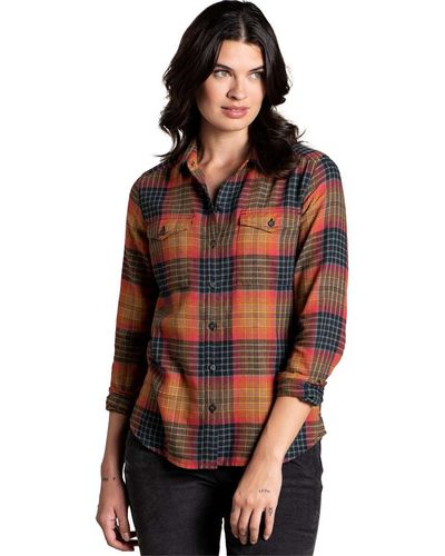 Toad&Co Re-Form Flannel Shirt - Brown