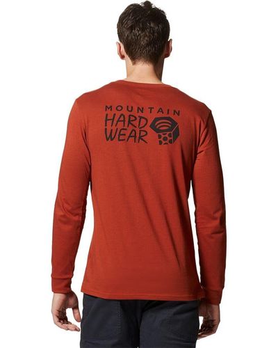 Mountain Hardwear Mhw Back Logo Long-Sleeve T-Shirt - Red
