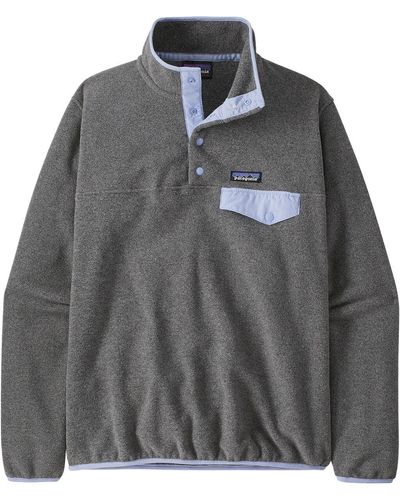 Patagonia Synchilla Lightweight Snap-t Fleece Pullover - Gray