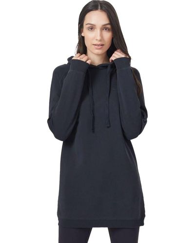 Tentree Oversized French Terry Hoodie Dress - Blue