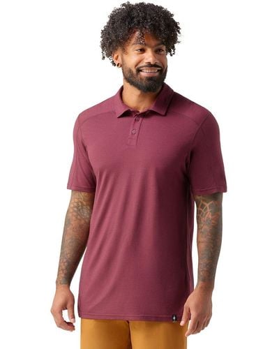 Smartwool Short-Sleeve Polo Shirt - Red