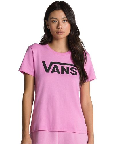 Vans Flying V Crew T-Shirt - Pink