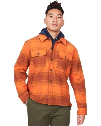 Marmot Incline Heavyweight Flannel Shirt - Orange