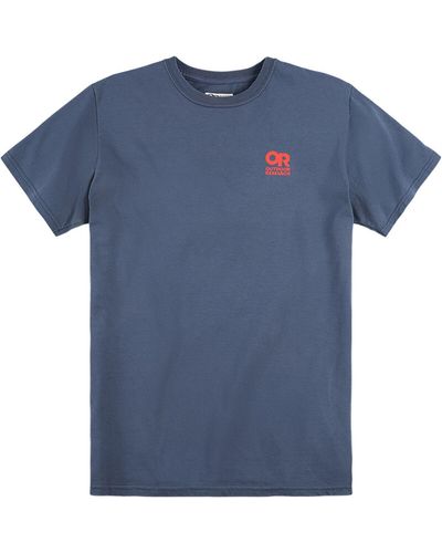 Outdoor Research Lockup Chest Logo T-shirt - Blue