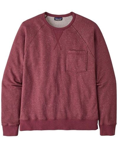 Patagonia Mahnya Fleece Crewneck Sweater - Red