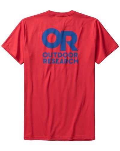 Outdoor Research Lockup Back Logo T-Shirt - Red