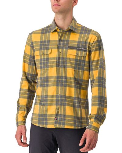 Castelli Unlimited Flannel Shirt - Yellow