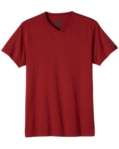 Prana V-Neck T-Shirt - Red