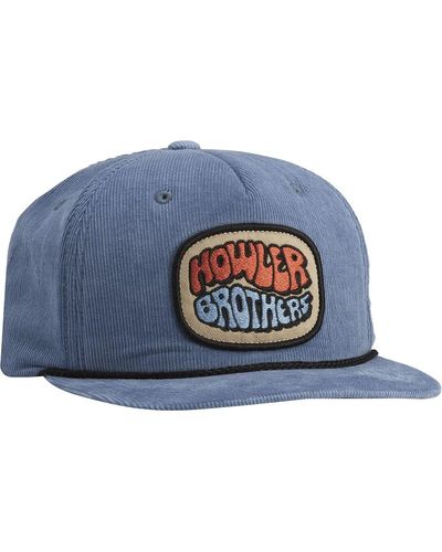 Howler Brothers Bubble Gum Structured Snapback Hat - Blue