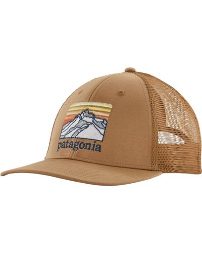 Patagonia Line Logo Ridge Lopro Trucker Hat - Brown