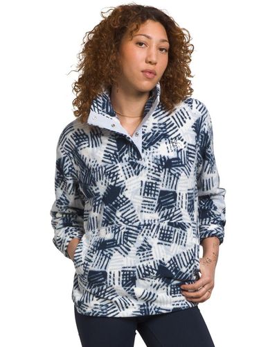 The North Face Pali Pile Fleece 1/4 Snap Pullover - Blue