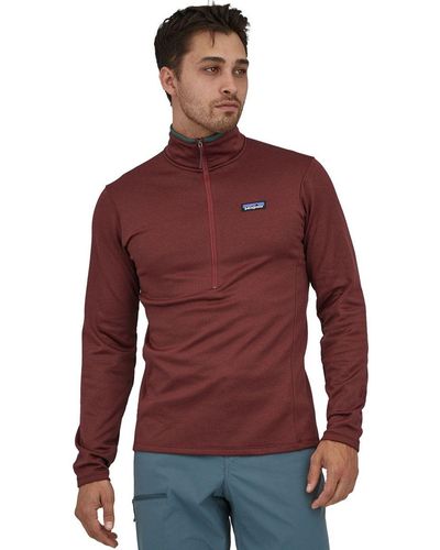 Patagonia R1 Daily Zip-Neck Top - Red