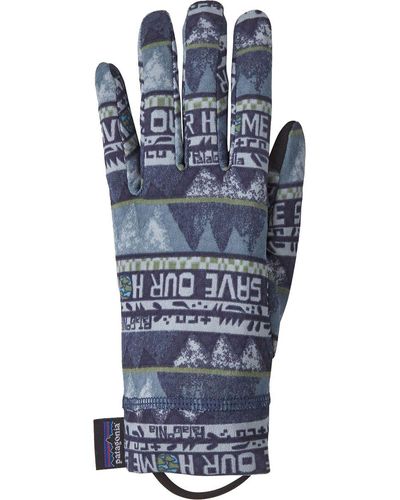 Patagonia Capilene Midweight Liner Glove - Blue
