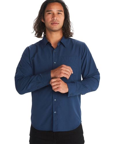 Marmot Aerobora Long-Sleeve Shirt - Blue