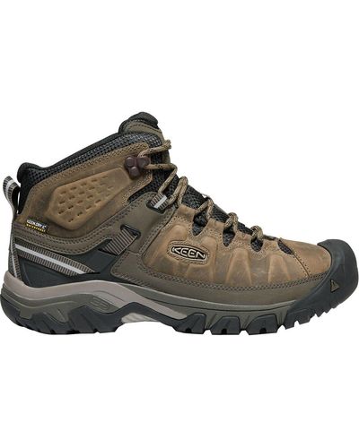 Keen Targhee Iii Mid Leather Waterproof Hiking Boot - Black