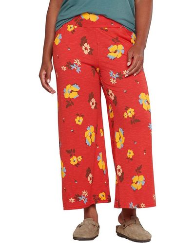 Toad&Co Chaka Wide Leg Pant - Red