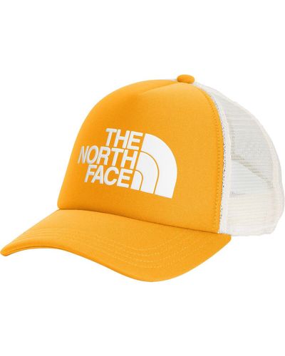 The North Face Logo Trucker Hat Tnf - Yellow