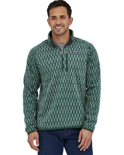 Patagonia Better Sweater 1/4-zip Fleece Jacket - Green
