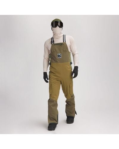 White/space 2l Cargo Bib Overall Pant - Green