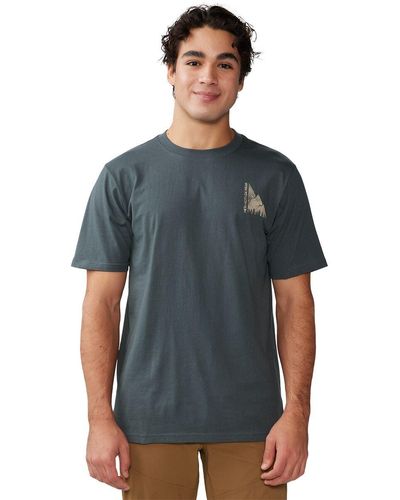 Mountain Hardwear Jagged Peak Short-Sleeve T-Shirt - Gray