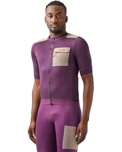 Pedaled Odyssey Merino Cycling Jersey - Purple