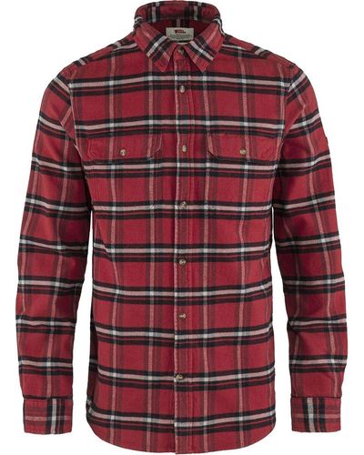 Fjallraven Ovik Heavy Flannel Shirt - Red