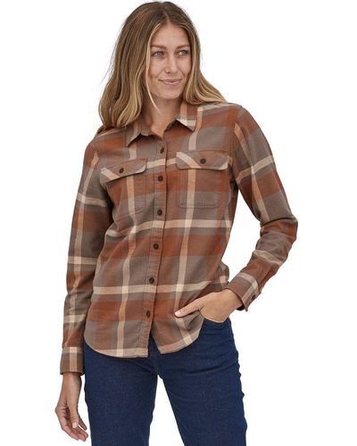 Patagonia Organic Cotton Midweight Fjord Flannel Shirt - Brown