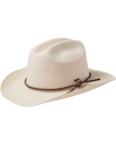 Brixton Range Straw Cowboy Hat Off - Natural