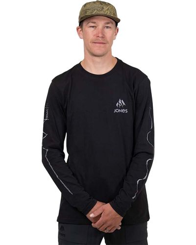 Jones Snowboards Split Long-Sleeve T-Shirt - Black