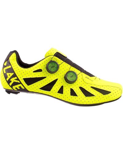 Lake Cx302 Wide Cycling Shoe - Yellow