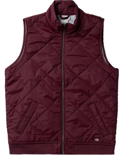 Dickies Quilted Vest - Red