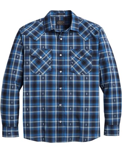 Pendleton Frontier Long-Sleeve Shirt - Blue