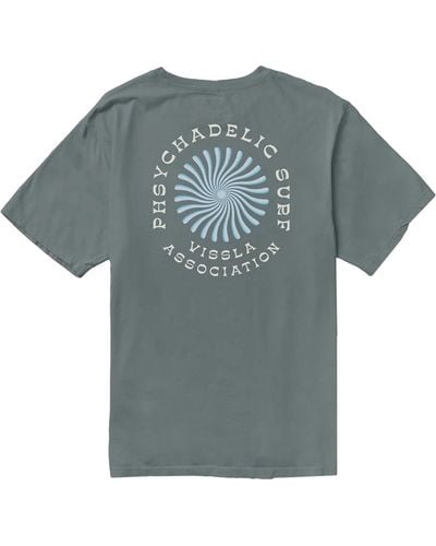Vissla Psycho Surf Organic Pocket T-Shirt - Blue