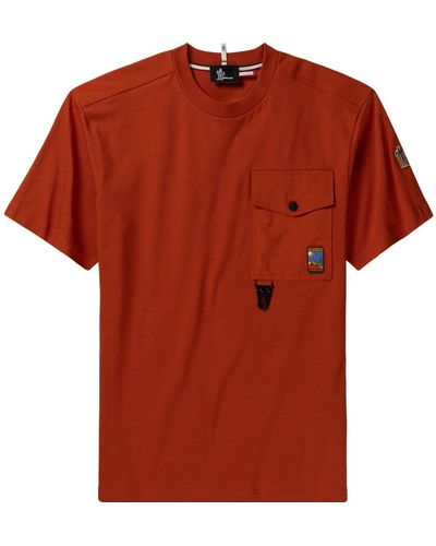 3 MONCLER GRENOBLE Short-Sleeve T-Shirt - Red