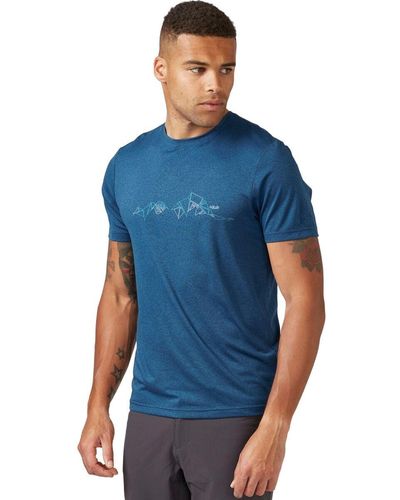 Rab Mantle Tessalate T-Shirt - Blue