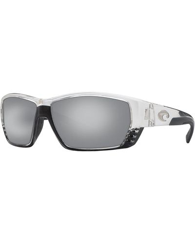 Costa Tuna Alley 580G Polarized Sunglasses Crystal Mirror - Gray