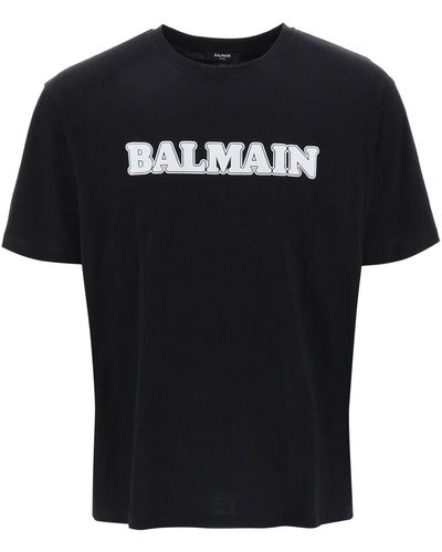 Balmain Retro-T-Shirt - Schwarz