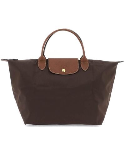Longchamp Le Pliage mittelgroße Einkaufstasche - Braun