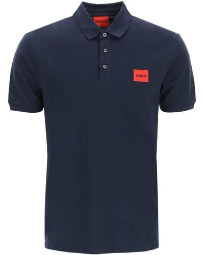 HUGO Slim-fit Poloshirt - Blauw