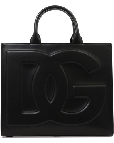 Dolce & Gabbana DG tägliche mittlere Handtasche - Schwarz